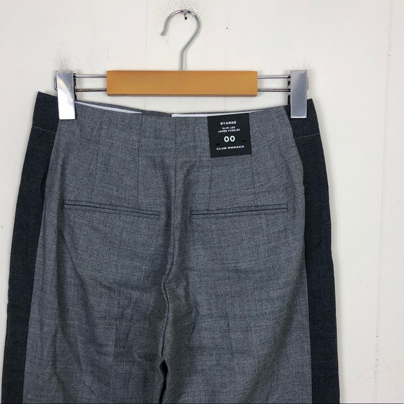 NWT Club Monaco Ryanne Wool Trousers Sz 00 - Picture 8 of 9